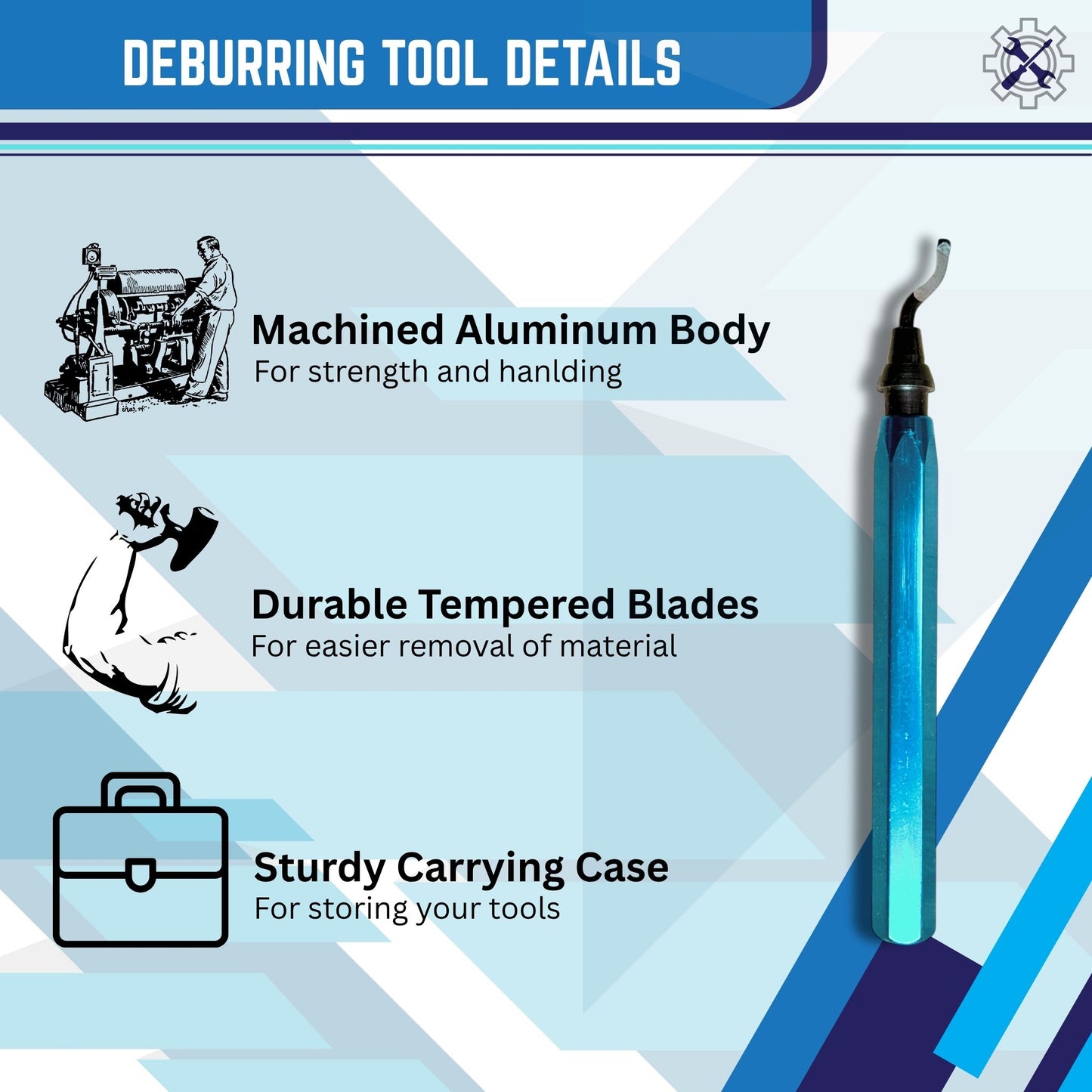 Deburring Tool With High Speed Steel Blade For 3dprinting , Metal, Plastics , and Woodworking