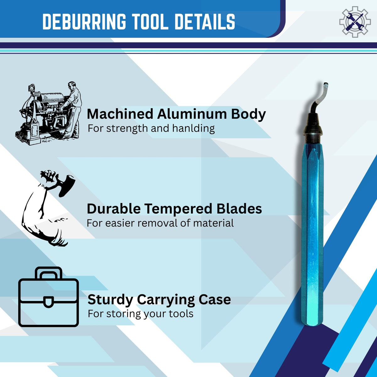 Deburring Tool With High Speed Steel Blade For 3dprinting , Metal, Plastics , and Woodworking